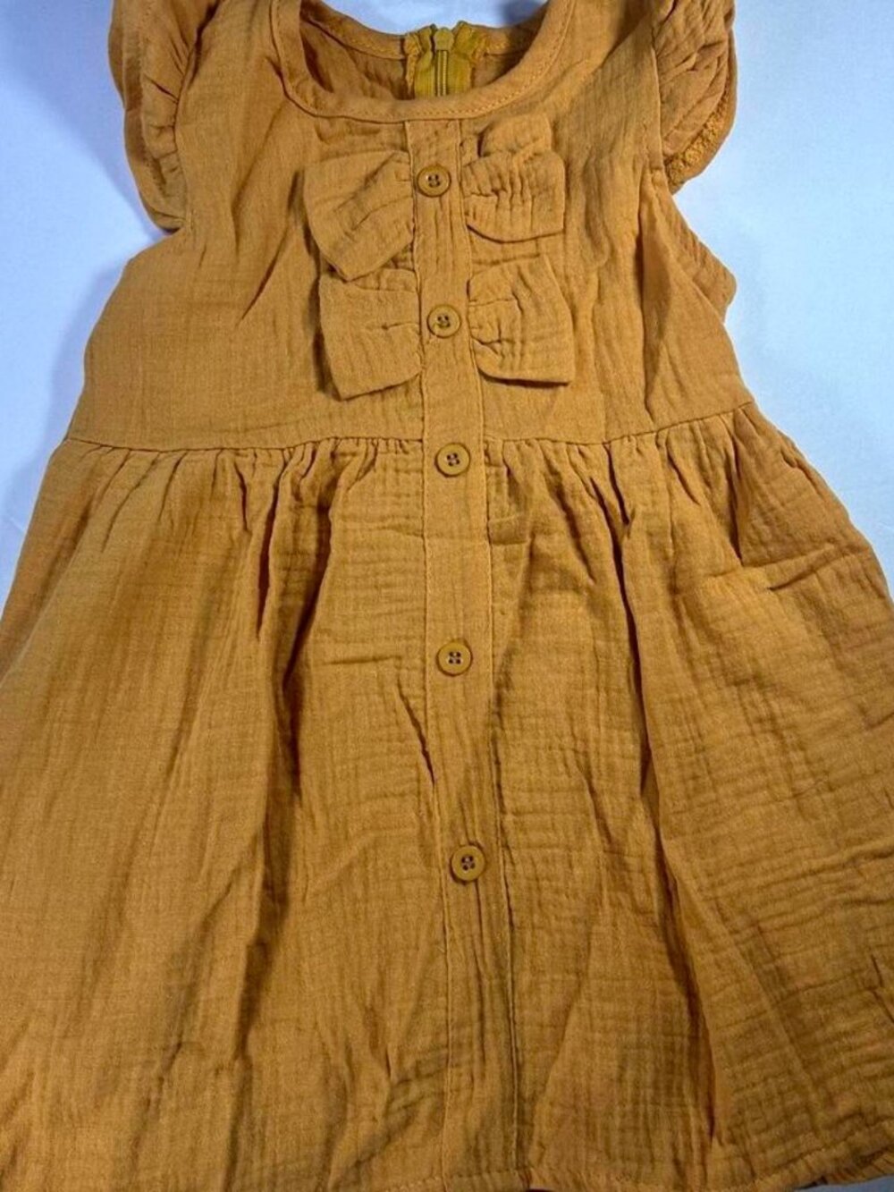 3T(SM)-Mustard Yellow Dress
